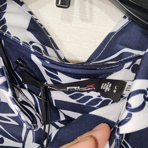 RLX Ralph Lauren sailing print Polo Men's Large NWT - Picture 5 of 8